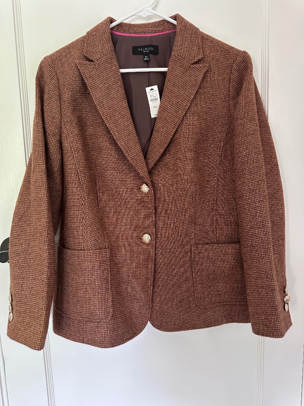Talbots tweed blazer